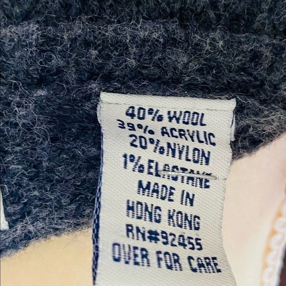 Cousin Johnny grey wool sweater with black beading and embroidery. Size S. EUC. - Picture 9 of 12